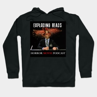 Exploding Heads Horror Movie Podcast Design 1 Hoodie